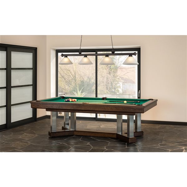 Z-Lite Cordon Bronze 4-Light White Pool Table Lighting