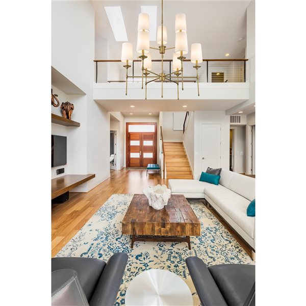 Z-Lite Emily 9-Light Rubbed Brass Traditional Chandelier