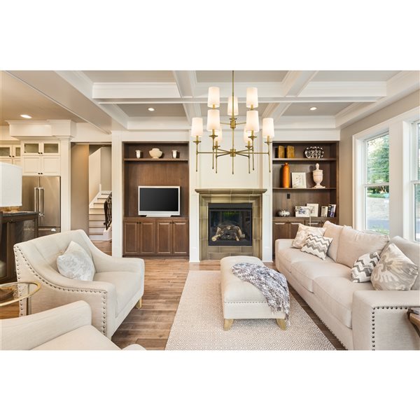 Z-Lite Emily 9-Light Rubbed Brass Traditional Chandelier