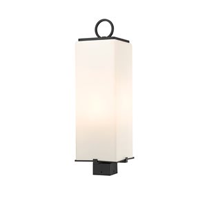 Z-lite Sana 3-Light 26.25-in Black Modern/contemporary Light Post Lantern