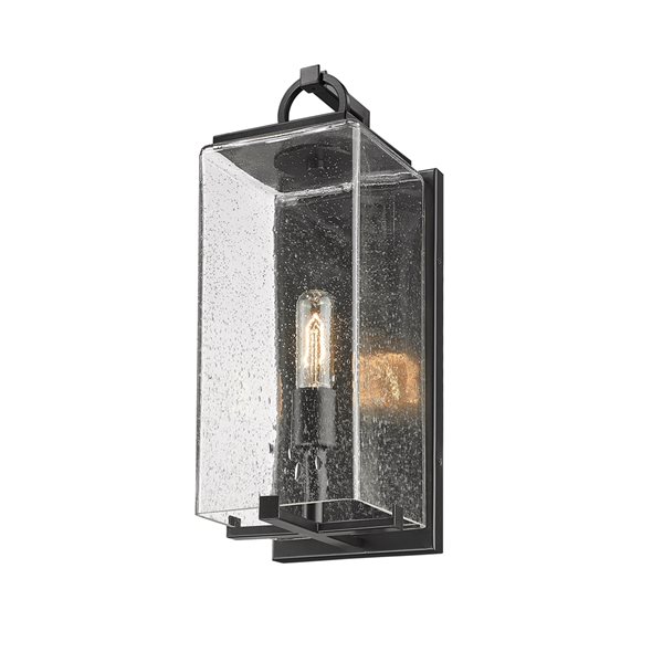 Z-lite Sana 18.5-in Black Hardwired Medium Base (E-26) Outdoor Wall Light