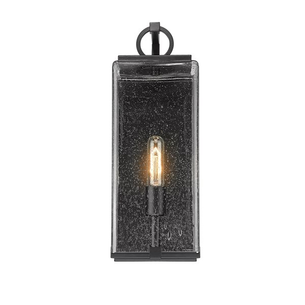 Z-lite Sana 18.5-in Black Hardwired Medium Base (E-26) Outdoor Wall Light