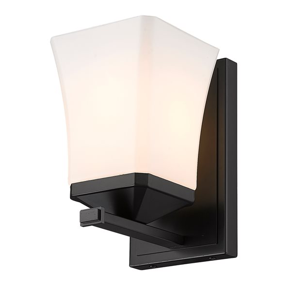 Z-lite Darcy 5-in 1-light Matte Black Traditional Wall Sconce