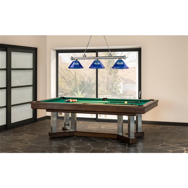 Z-Lite Cordon Brushed Nickel 3-Light PVC Pool Table Lighting