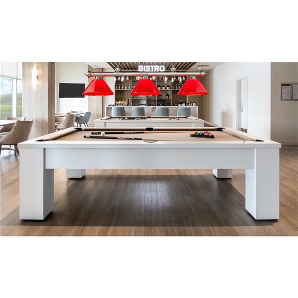 Z-Lite Cordon Brushed Nickel 3-Light PVC Pool Table Lighting