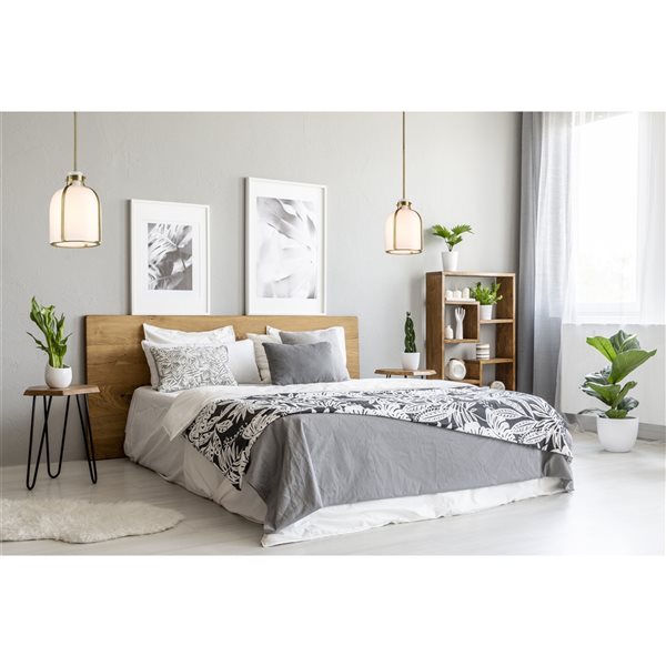 Z-Lite Pearson 9.75-in 1-Light Rubbed Brass Farmhouse Chandelier