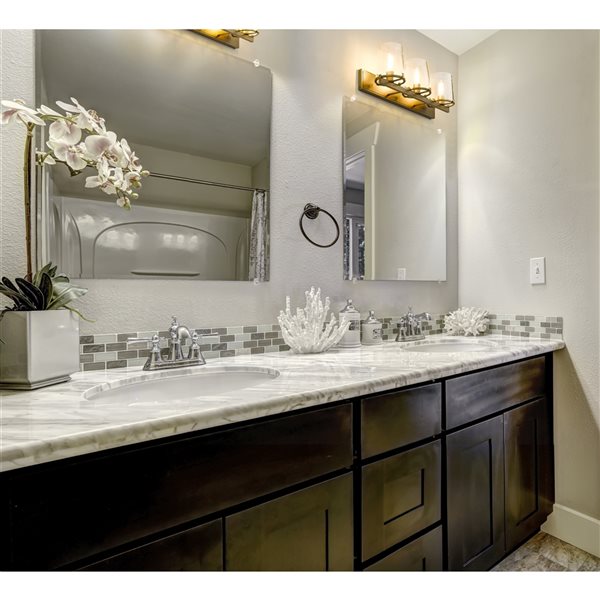 Z-lite Callista 3-light Brass Mid-century Vanity Light