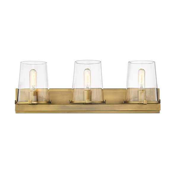 Z-lite Callista 3-light Brass Mid-century Vanity Light