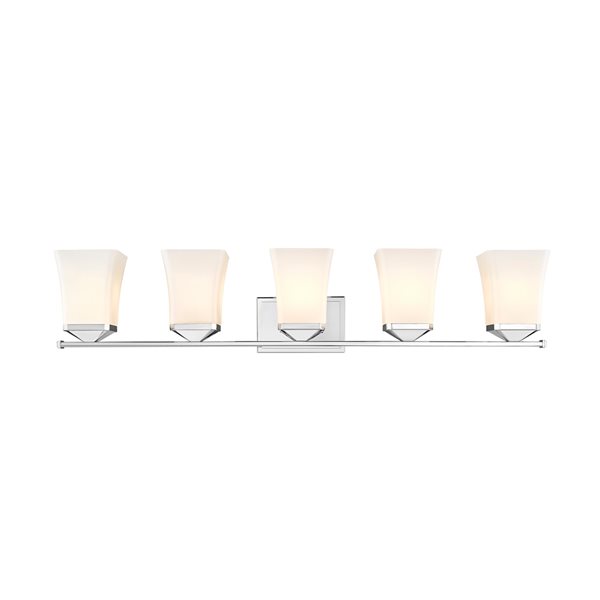 Z-lite Darcy 5-light Chrome Transitional Vanity Light