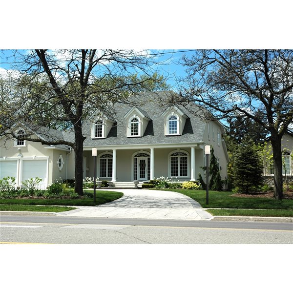 Z-lite Sana 114-in Black Hardwired Standard Complete Post Light