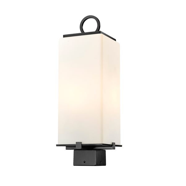 Z-lite Sana 2-Light 20-in Black Modern/contemporary Light Post Lantern