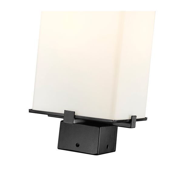 Z-lite Sana 2-Light 20-in Black Modern/contemporary Light Post Lantern