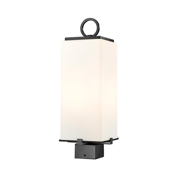 Z-lite Sana 2-Light 20-in Black Modern/contemporary Light Post Lantern