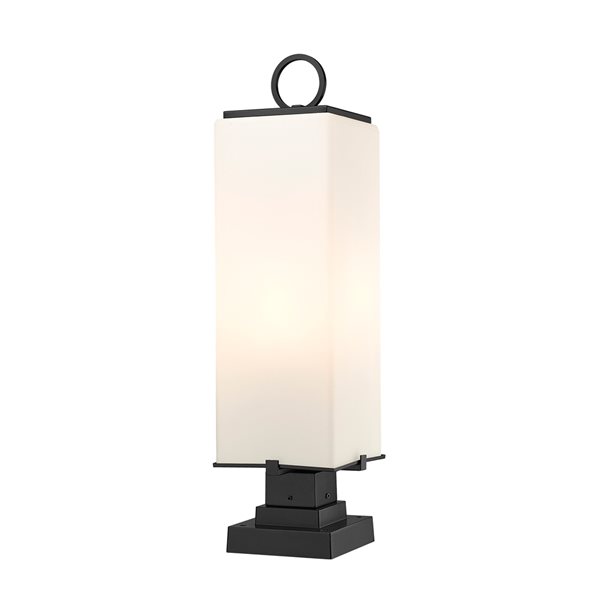 Z-lite Sana 3-Light 28.25-in Black Modern/contemporary Post Light