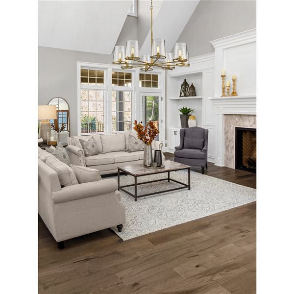 Z-Lite Callista 8-Light Rubbed Brass Transitional Chandelier