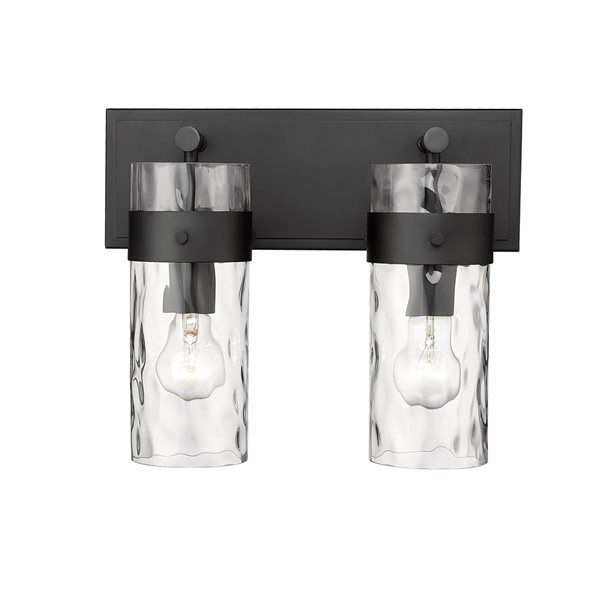 Z-lite Fontaine 2-light Black Traditional Vanity Light
