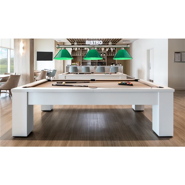 Z-Lite Cordon Brushed Nickel 3-Light PVC Pool Table Lighting