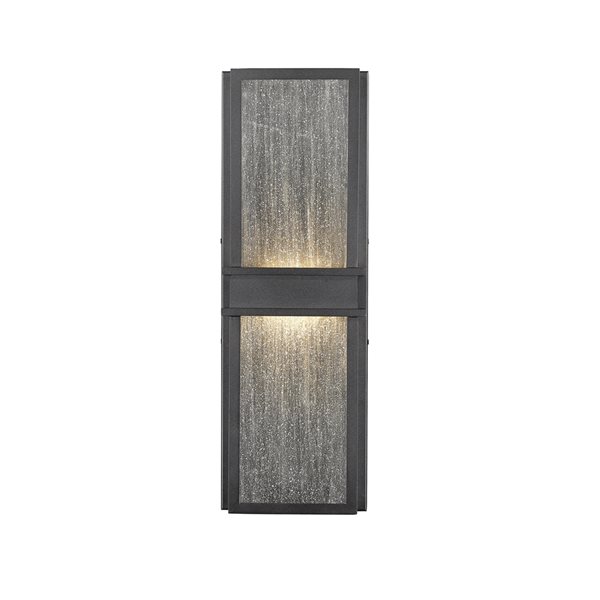 Z-lite Eclipse 24-in Black Hardwired LED Outdoor Wall Light