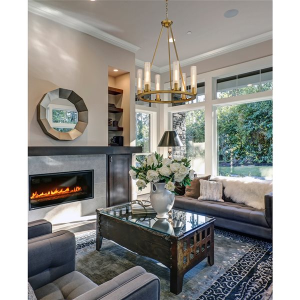 Z-Lite Beau 6-Light Rubbed Brass Traditional Chandelier