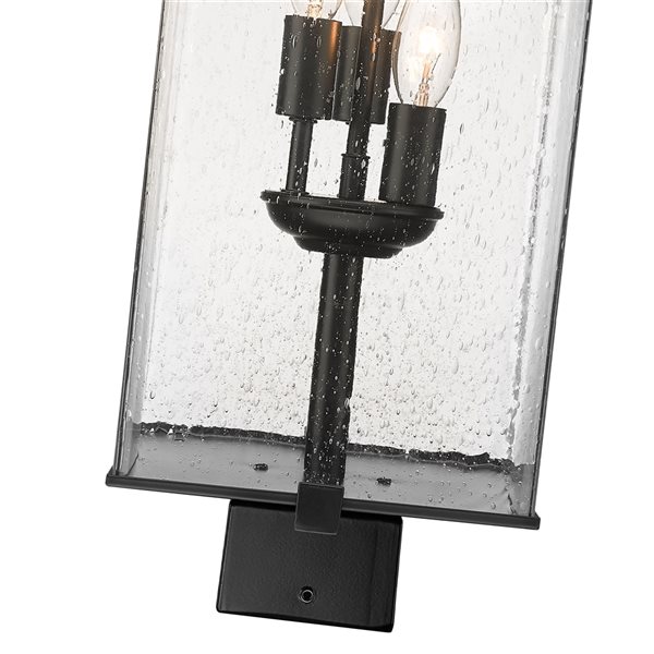 Z-lite Sana 3-Light 26.25-in Black Modern/contemporary Light Post Lantern