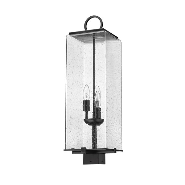 Z-lite Sana 3-Light 26.25-in Black Modern/contemporary Light Post Lantern
