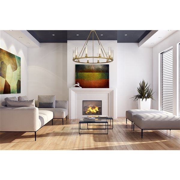 Z-Lite Beau 10-Light Rubbed Brass Traditional Chandelier