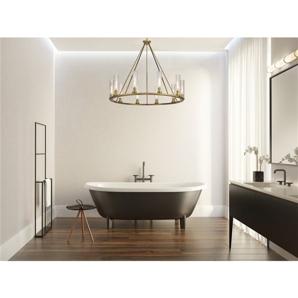 Z-Lite Beau 10-Light Rubbed Brass Traditional Chandelier