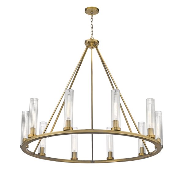 Z-Lite Beau 10-Light Rubbed Brass Traditional Chandelier