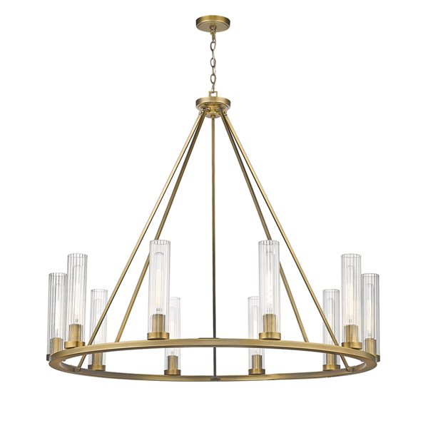 Z-Lite Beau 10-Light Rubbed Brass Traditional Chandelier