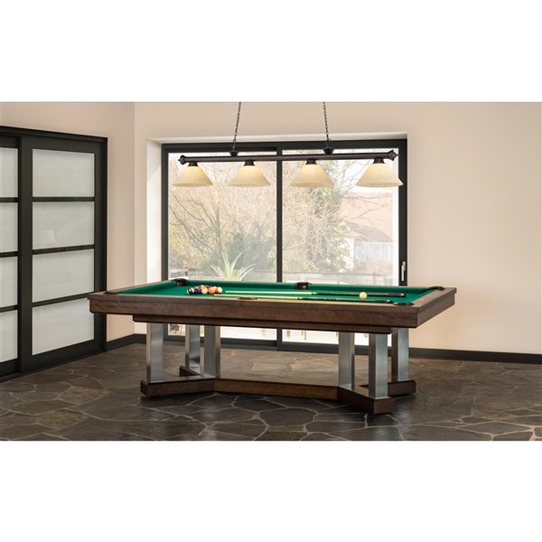 Z-Lite Cordon Bronze 4-Light Marbleized Pool Table Lighting