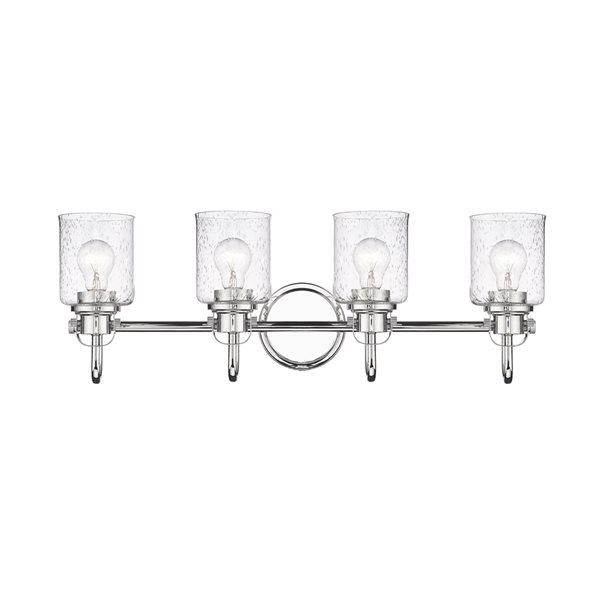 Z-lite Kinsley 4-light Chrome Traditional Vanity Light