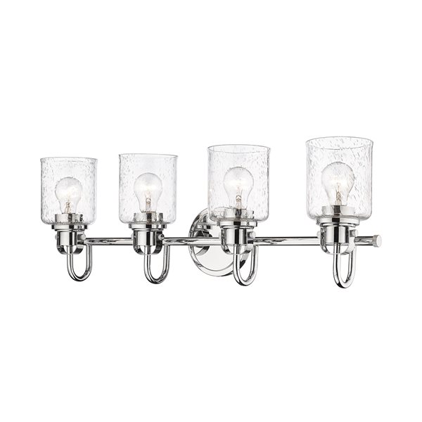 Z-lite Kinsley 4-light Chrome Traditional Vanity Light