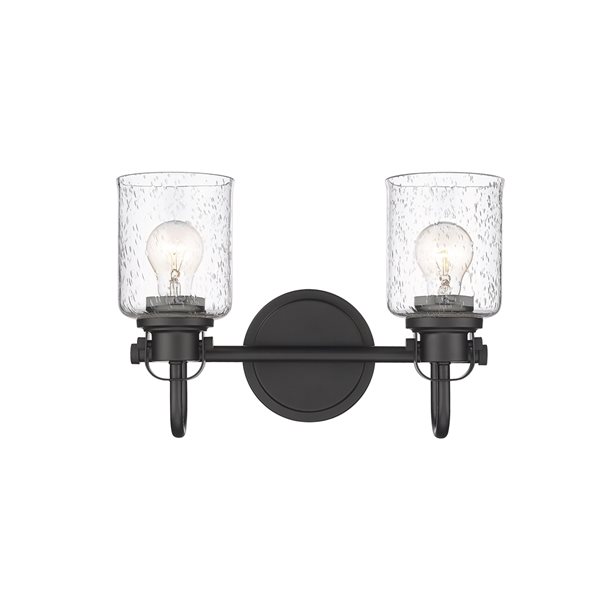 Z-lite Kinsley 2-light Black Traditional Vanity Light