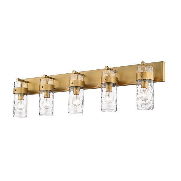 Z-lite Fontaine 5-light Brass Traditional Vanity Light