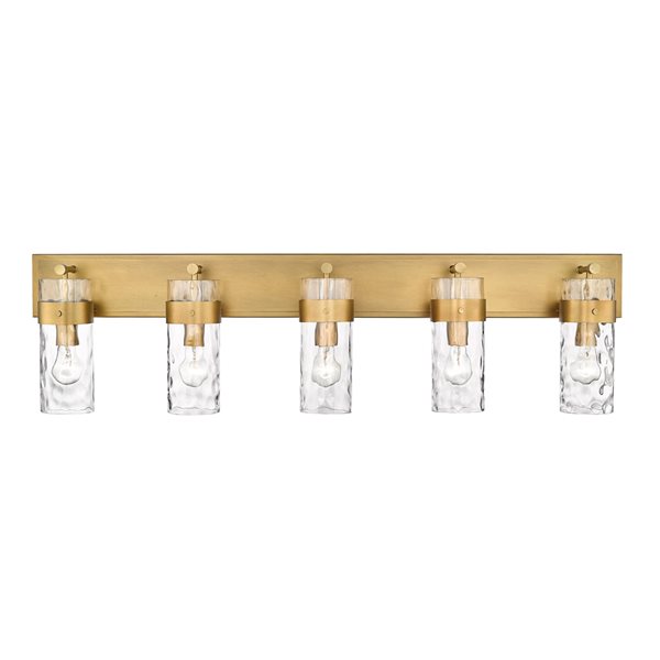 Z-lite Fontaine 5-light Brass Traditional Vanity Light