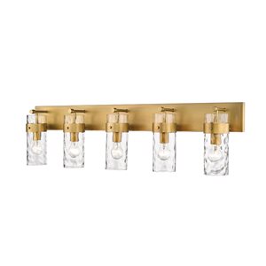 Z-lite Fontaine 5-light Brass Traditional Vanity Light