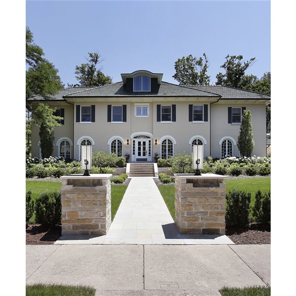 Z-lite Sana 3-Light 28.5-in Black Modern/contemporary Post Light