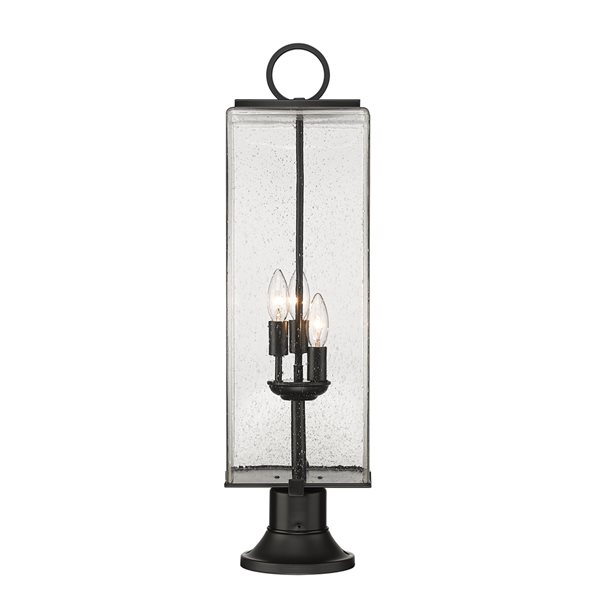 Z-lite Sana 3-Light 28.5-in Black Modern/contemporary Post Light