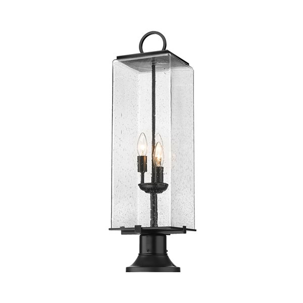 Z-lite Sana 3-Light 28.5-in Black Modern/contemporary Post Light