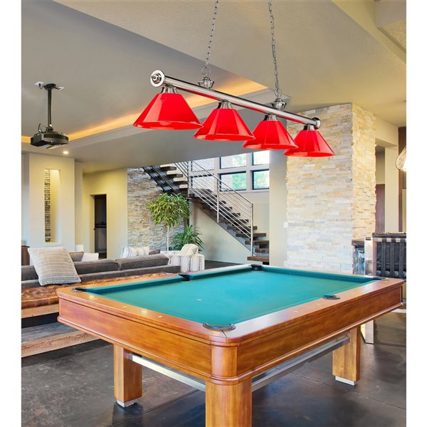 Pool table store light bulb wattage