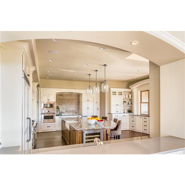 Z-Lite Pearson 9.5-in 1-Light Brushed Nickel Farmhouse Chandelier