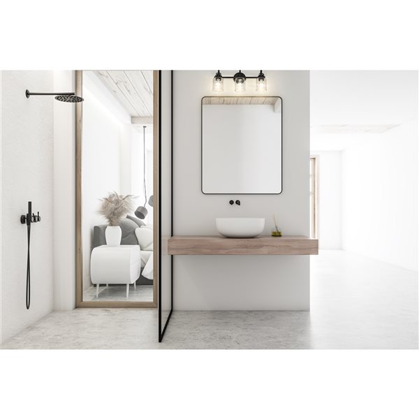 Z-lite Kinsley 3-light Black Traditional Vanity Light