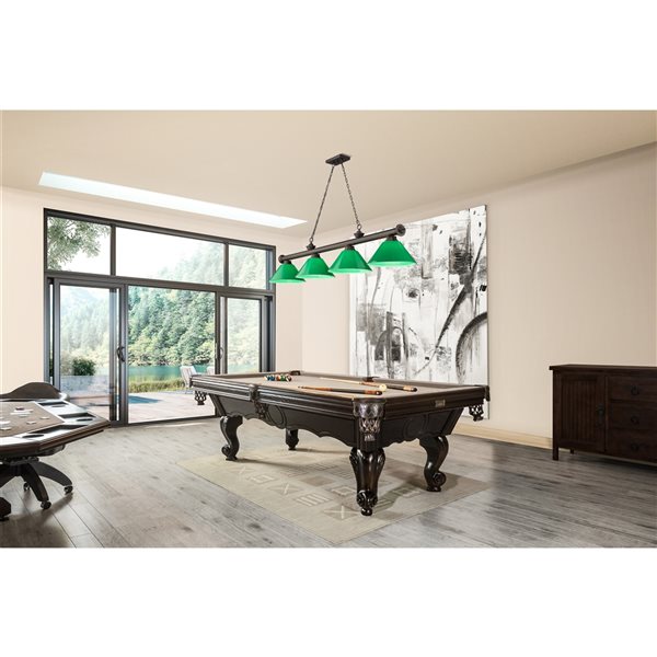 Z-Lite Cordon Bronze 4-Light PVC Pool Table Lighting