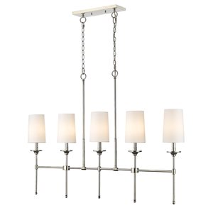 Z-Lite Emily 5-Light Polished Nickel Traditional Chandelier