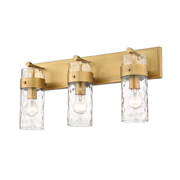 Z-lite Fontaine 3-light Brass Traditional Vanity Light
