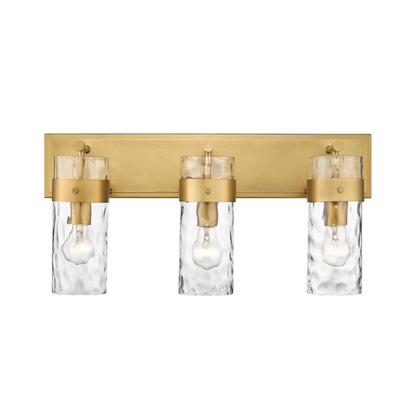 Z-lite Fontaine 3-light Brass Traditional Vanity Light