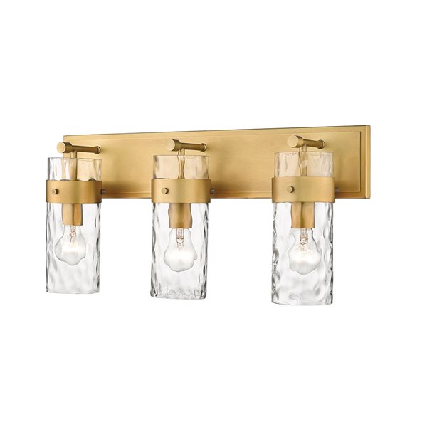 Z-lite Fontaine 3-light Brass Traditional Vanity Light