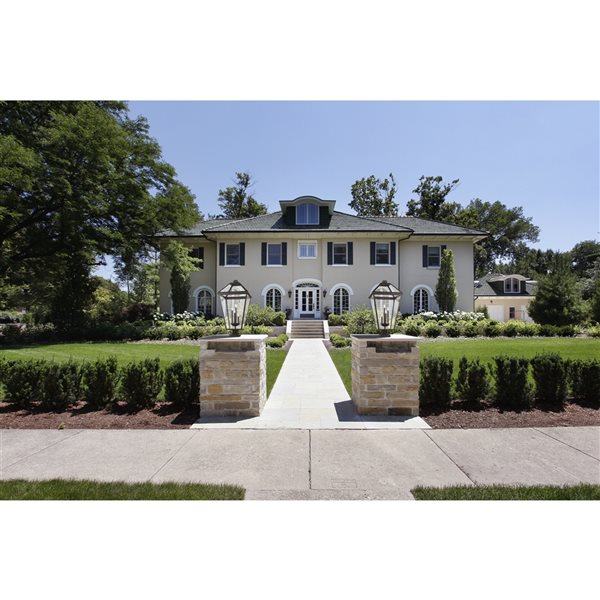 Z-lite Talbot 4-Light 36.75-in Oil Rubbed Bronze Traditional Light Post Lantern