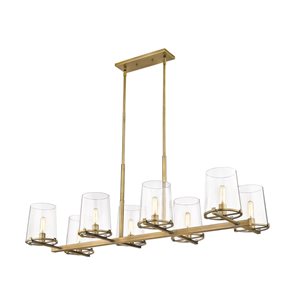 Z-Lite Callista 8-Light Oil-Rubbed Hardwired Kitchen Island Lighting