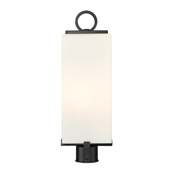 Z-lite Sana 2-Light 20.25-in Black Modern/contemporary Light Post Lantern